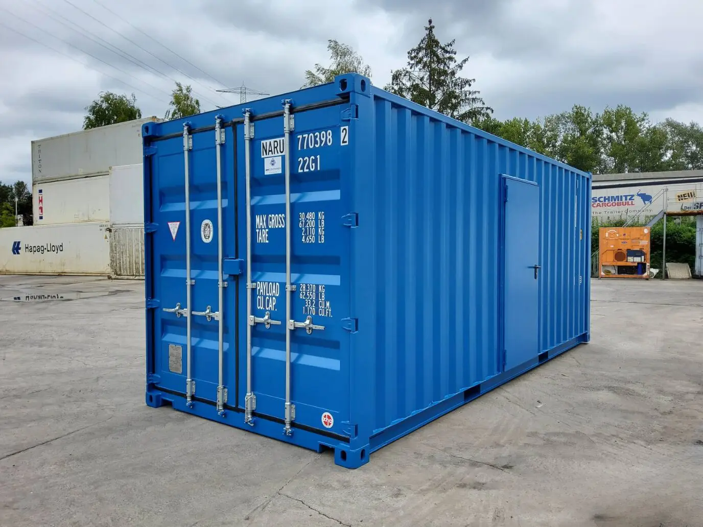 1-1-1.webp 20 Fuss Lagercontainer mit Seitentür - Image 1