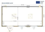 Bürocontainer Mailand – 6 x 3 m Moduleinheit - Image 2