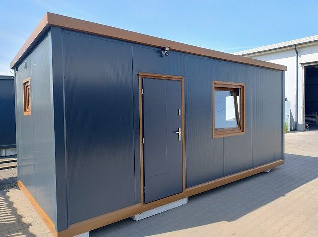 52aa76_263b09e848fb415b9906a618f1a2005cmv2.jpg Bürocontainer mit 21 m² Fläche, Toilette und Kochnische - Image 1
