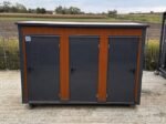 Sanitärcontainer, Toilettenpavillon mit Dreipersonenkabine