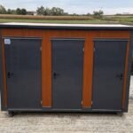Sanitärcontainer, Toilettenpavillon mit Dreipersonenkabine