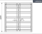 15 Fuß Container mit Elektroinstallation, Lüftungsgittern und Schlüsselschloss - Image 3