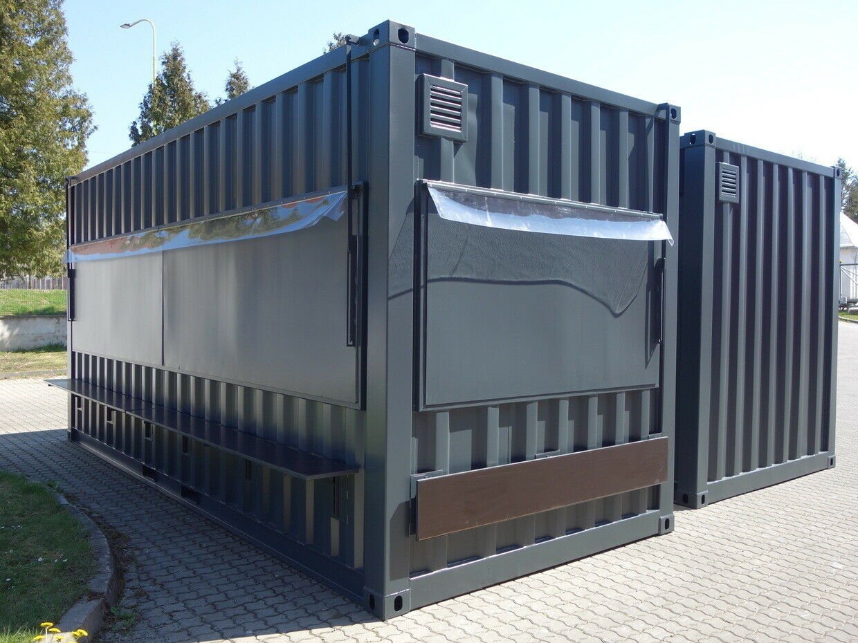 MOBILE-RESTAURANT-CONTAINER.jpeg Café und Restaurant in einem 20-Fuß-Seecontainer - Image 1